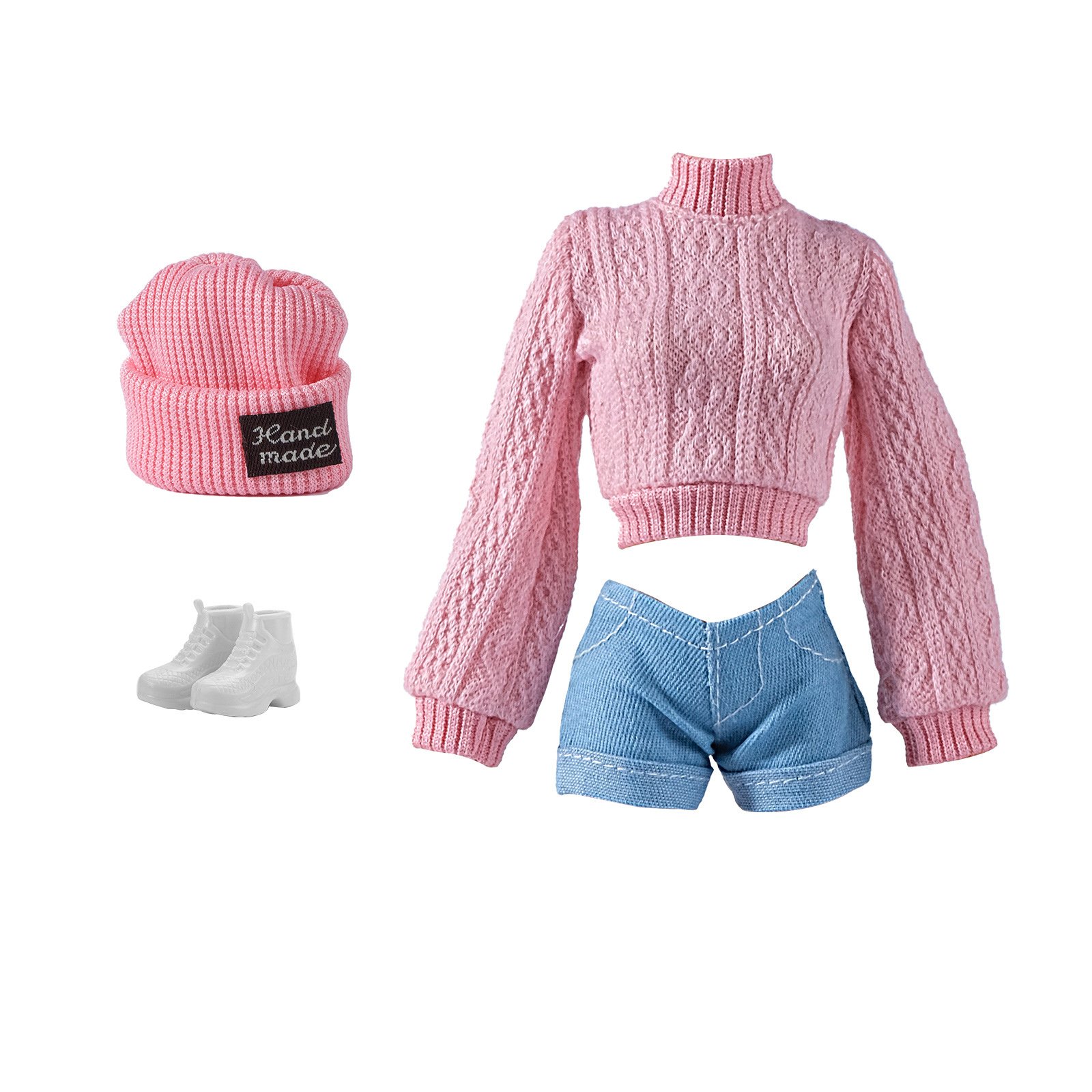 Dress up doll 30CM 1/6 doll 11-12 inch clothes set top wear pants shorts shoes and jewelry for 30 cm doll