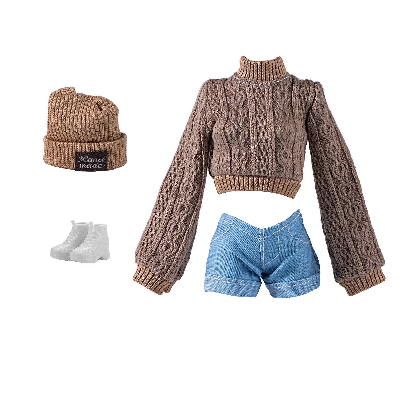 Dress up doll 30CM 1/6 doll 11-12 inch clothes set top wear pants shorts shoes and jewelry for 30 cm doll