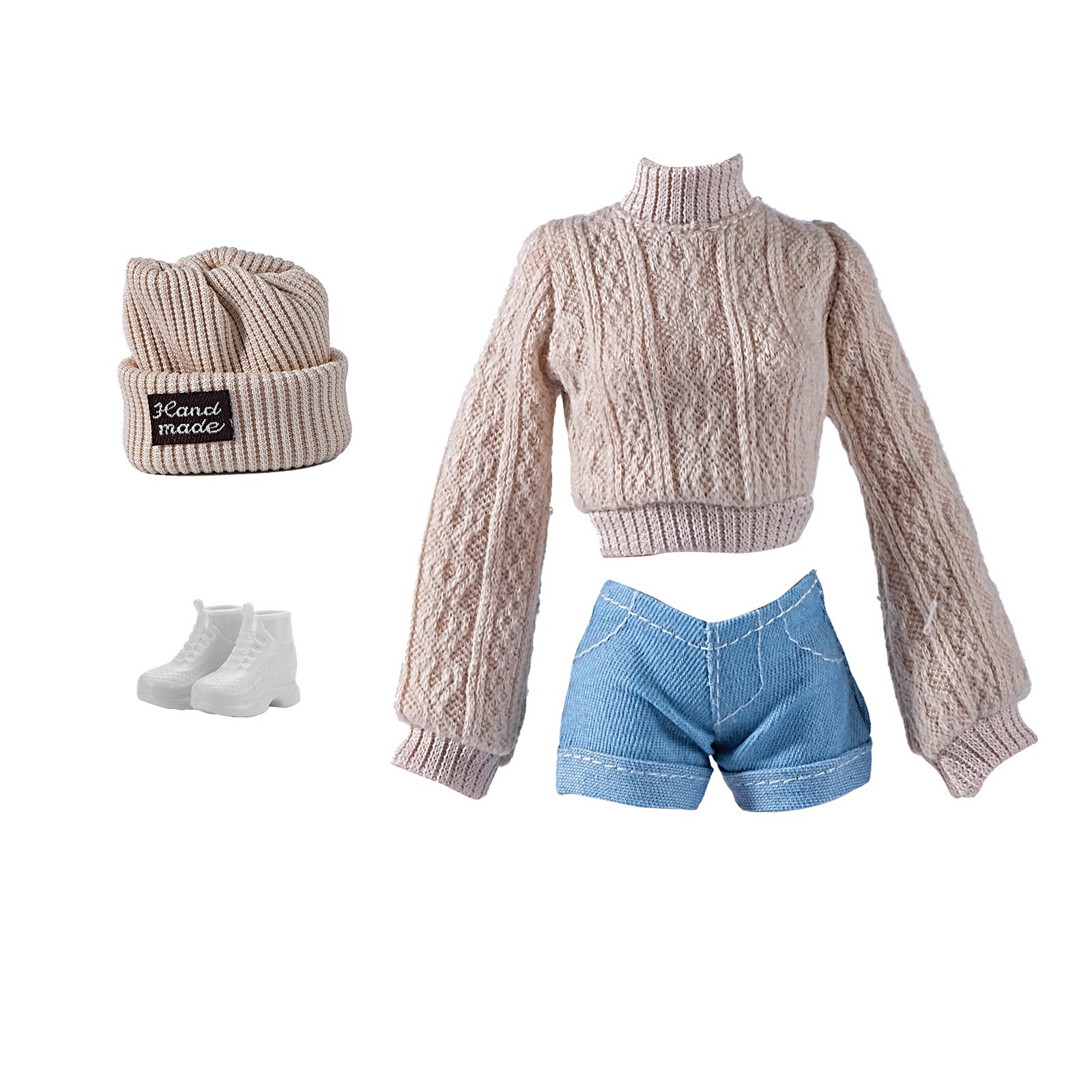 Dress up doll 30CM 1/6 doll 11-12 inch clothes set top wear pants shorts shoes and jewelry for 30 cm doll
