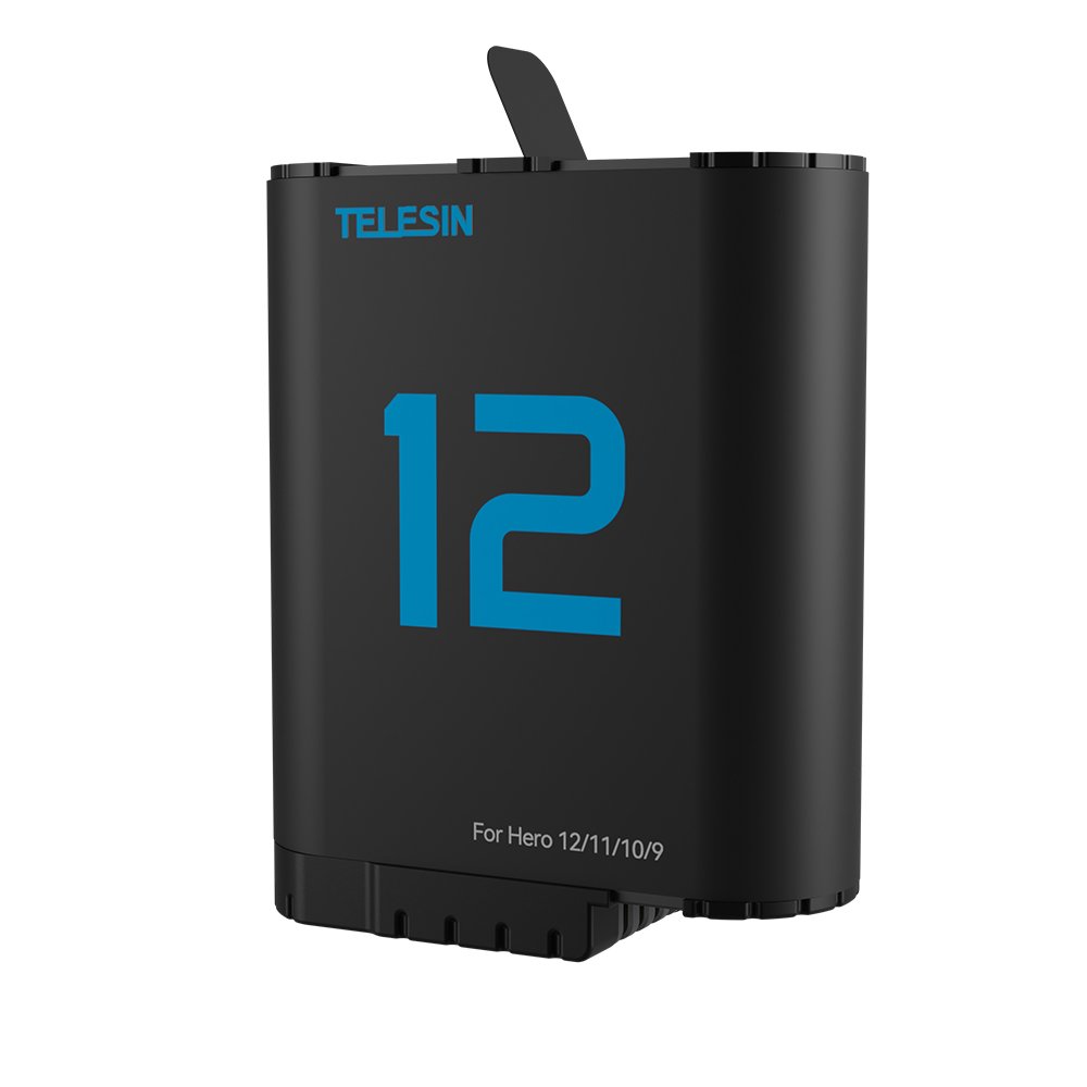 TELESIN accessories Camera battery for Go Pro 12 11 10 9 Long-lasting 1720 mAh battery