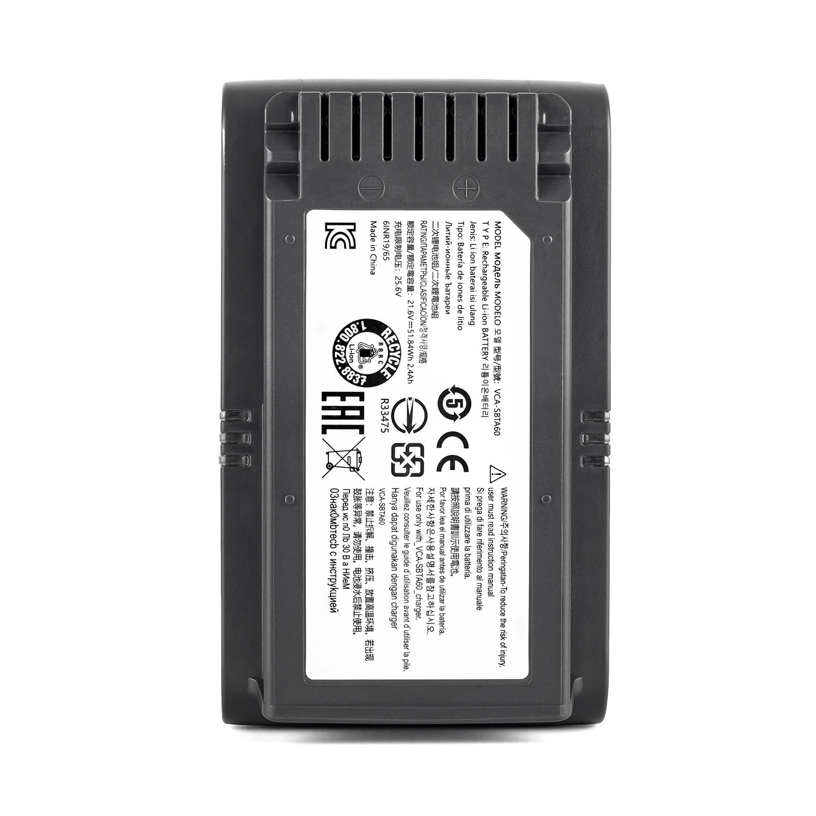 VCA-SBTA60 Vacuum Cleaner Battery for Samsung Jet 60 turbo Jet 75E Complete VS15A6031R4 VS15A6031R5 VS20B75ACR5 VS20B75ADR5