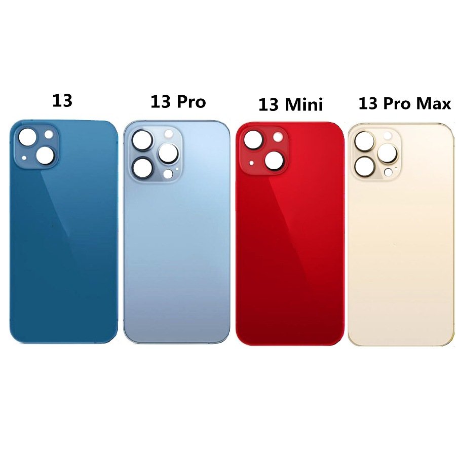 for iPhone 8 X XS Max XR SE 11 12 13 14 15 16 Mini Plus Pro Max Big Hole Original Back Glass Cover Housing with Logo