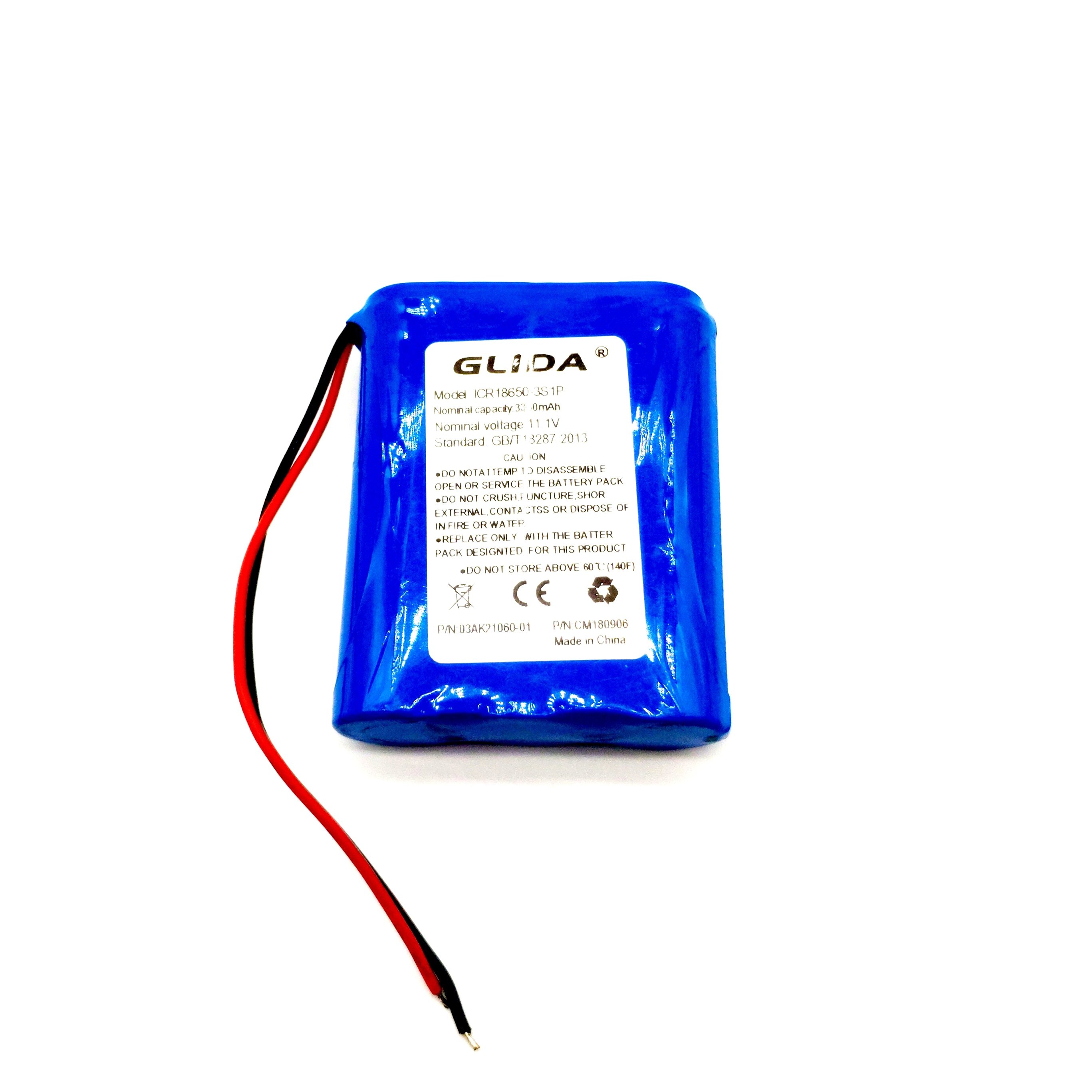 Rechargeable lithium battery pack 18650 3S1P 12v 3350mAh original factory supply price customized size 3.7V 7.4V 11.1V 14.8V