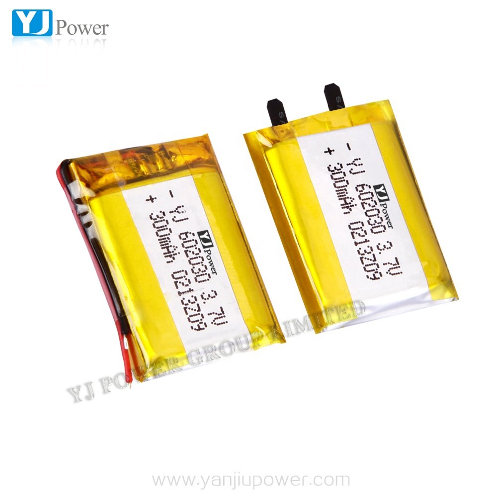 KC/CQC/CE/UL YJ 602425 lithium ion battery with 300mAh 3.7v for smart watch