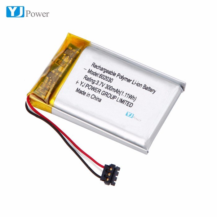 KC/CQC/CE/UL YJ 602425 lithium ion battery with 300mAh 3.7v for smart watch