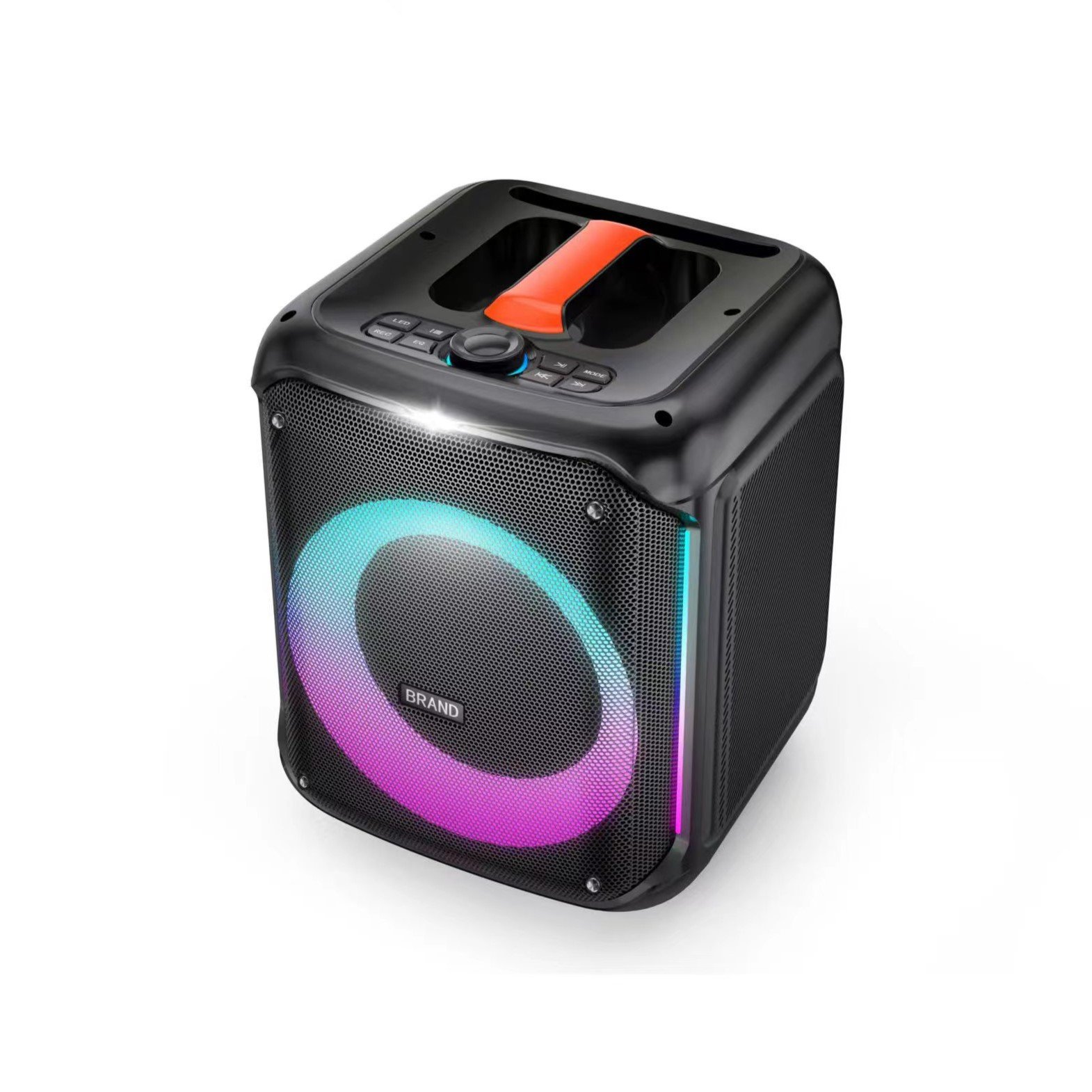 Partybox Portable Outdoor Speaker Karoke Speaker Plastic Active Loud Speaker Music Player Audio System Party 8 Inch
