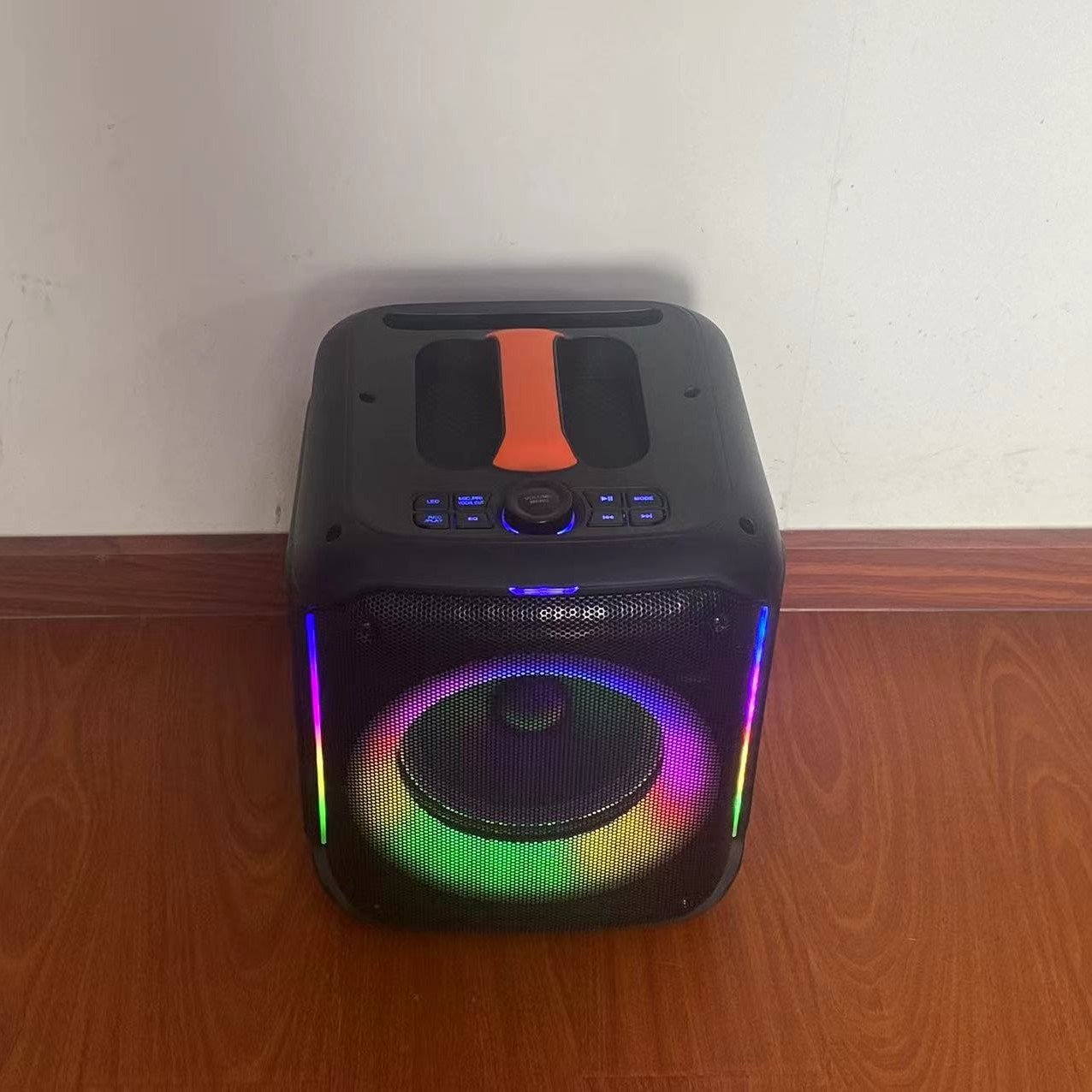 Partybox Portable Outdoor Speaker Karoke Speaker Plastic Active Loud Speaker Music Player Audio System Party 8 Inch