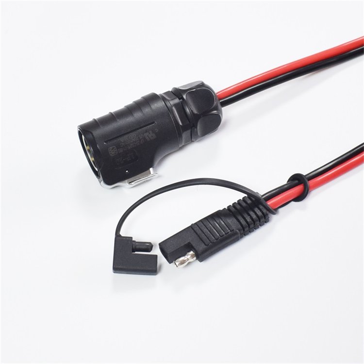 12AWG Pure Copper Wire Fast Battery Connector Solar PV Accessories SAE to LP20 Aviation Plug Wire 70cm