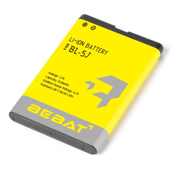 Mobile Accessories 1450mah 3.7v Cell Phone Battery Replacement Battery Bl-5j For Nokia Lumia 525 526 530 C3 X1-01