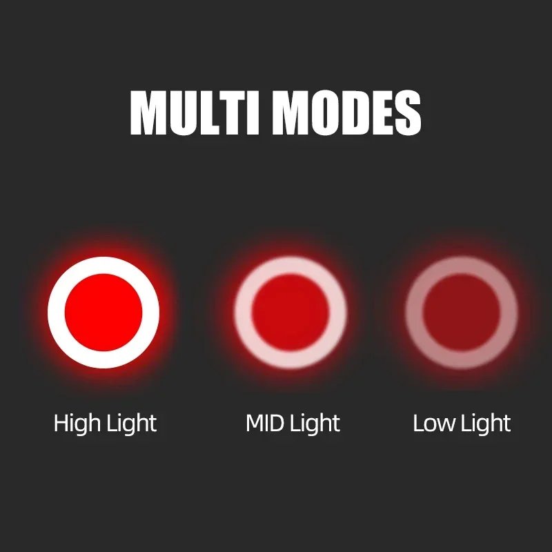 Bicycle TailLight Safety Warning Cycling Flash Tail Light Rear Lights for Mountains Bike MTB Night Riding Flashlight Accessories