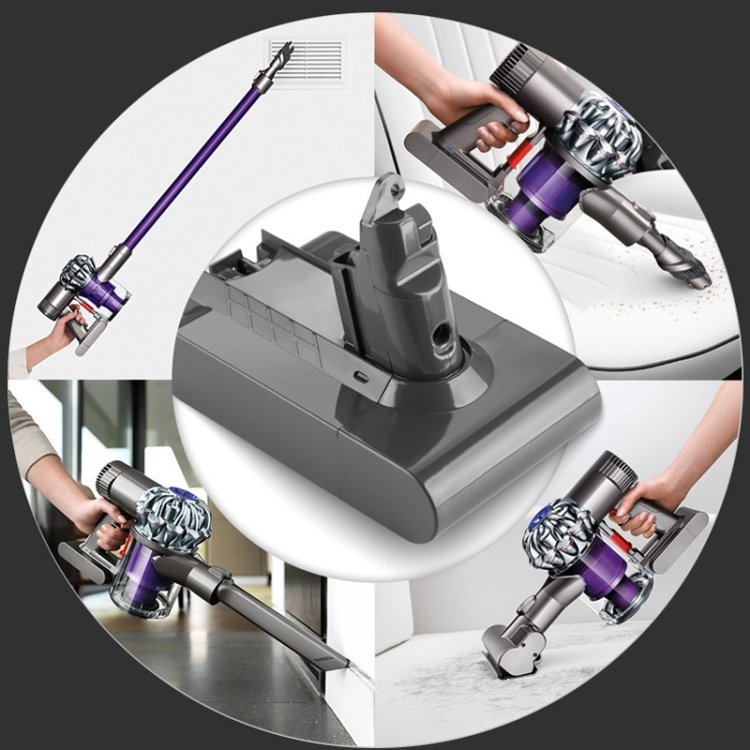 For Dyson V7 Series Battery 21.6V Vacuum Cleaner Accessories Sweeping Machine Battery Spare Power, Capacity: 2200mAh