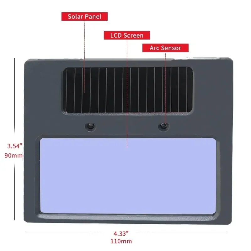 True Color Battery Solar Auto Dimming TIG MIG MMA MAG KR KC Electric True Color Welding Mask New Upgraded Smart Screen