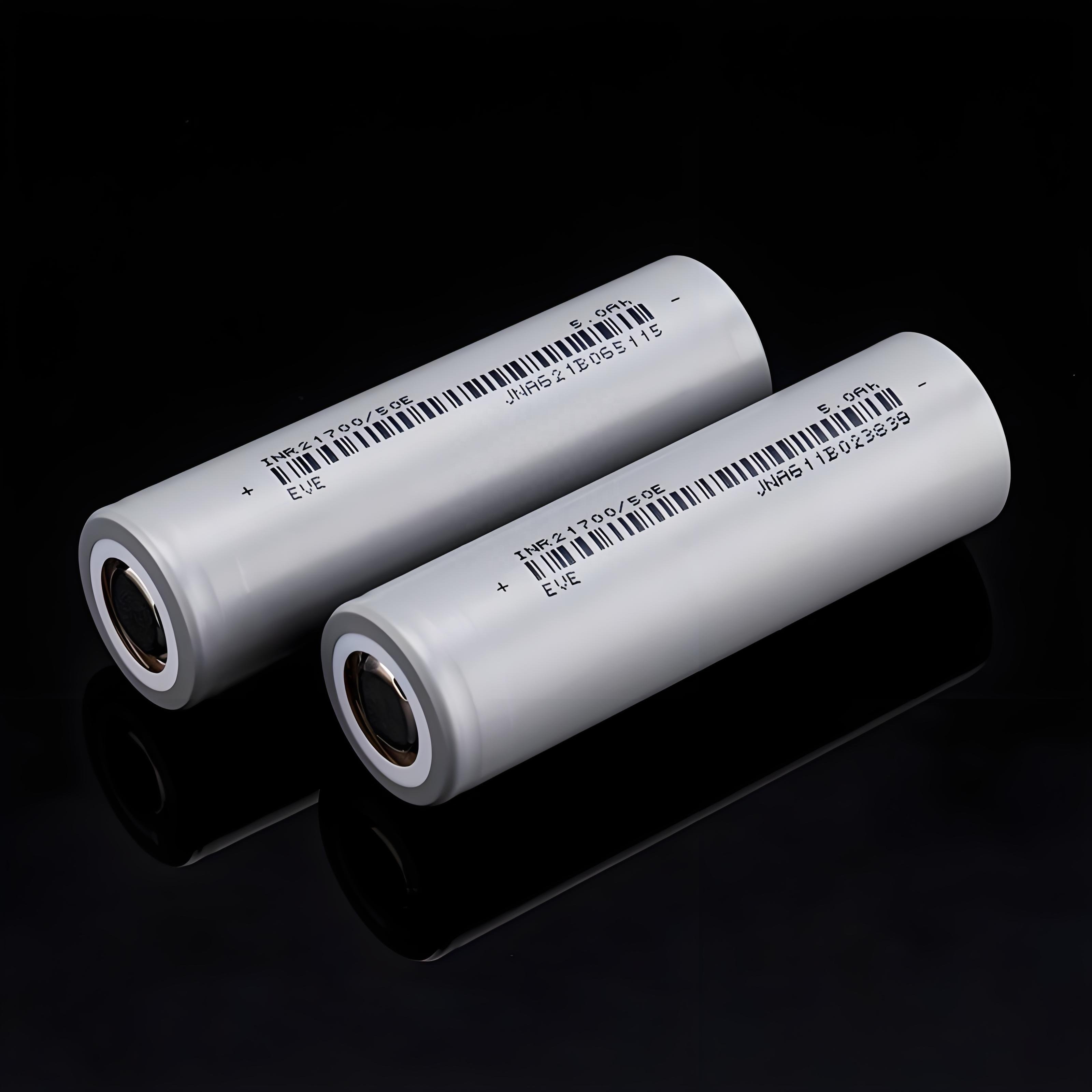 EVE 21700 3.6V 5000mah 3.7V cell 21700 li ion battery 21700 4800mah 50E E-bike cell 21700 battery