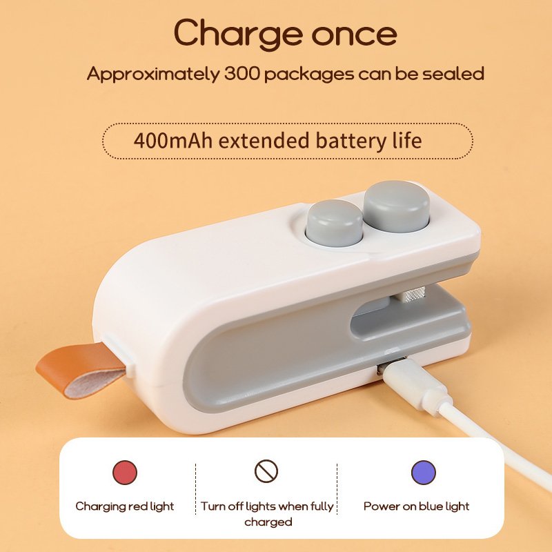 Food Saver Plastic Bag Heat Sealing Machine Manual Impulse Sealers Portable Package Sealer Household Mini Food Sealer