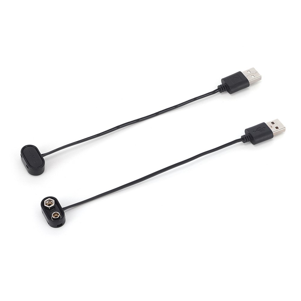USB Plug 9V Battery Connector Plastic Hard Shell ABS Material Battery Accessories