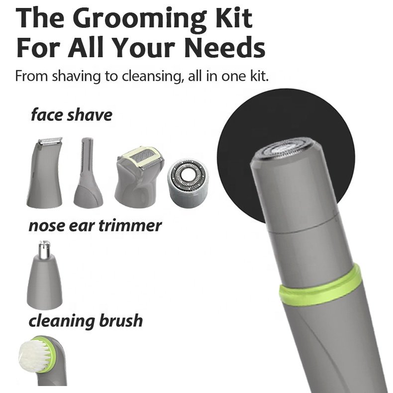 5-In-1 Multifunctional Face Hair Remover Women Razor Shaver Men Grooming Kit Nose Hair Clipper Bikini Shaver Nose Trimmer