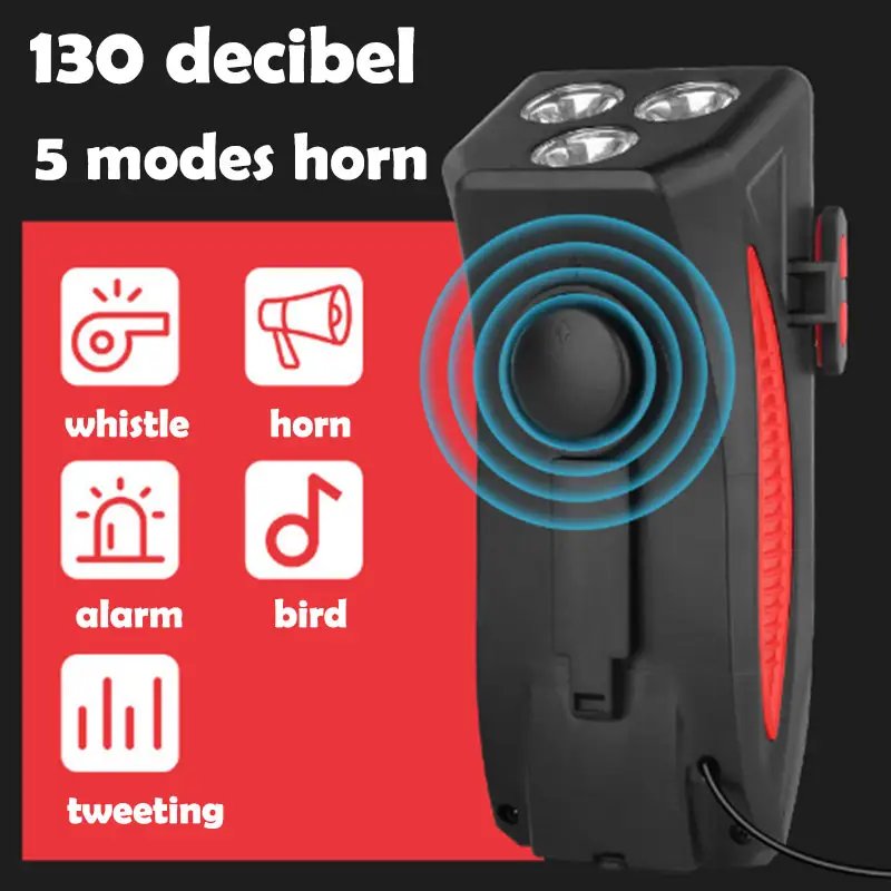 High Quality Lighting Usb Multifunctional Lumen Led Bike Headlight Front Bracket Bicycle Light Set bike accessories bmx