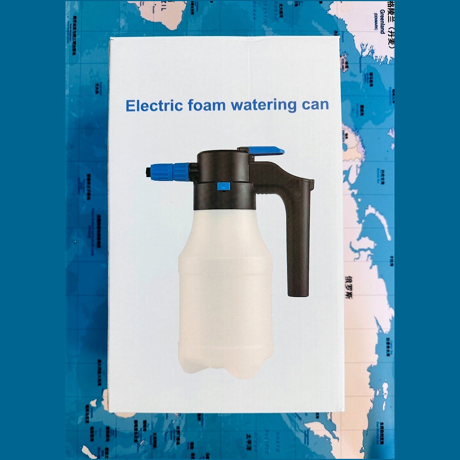 1.5L Electric Car cleaning Foam Sprayer Battery Powered Foam Sprayer for Car Wash with USB Rechargeable with color box