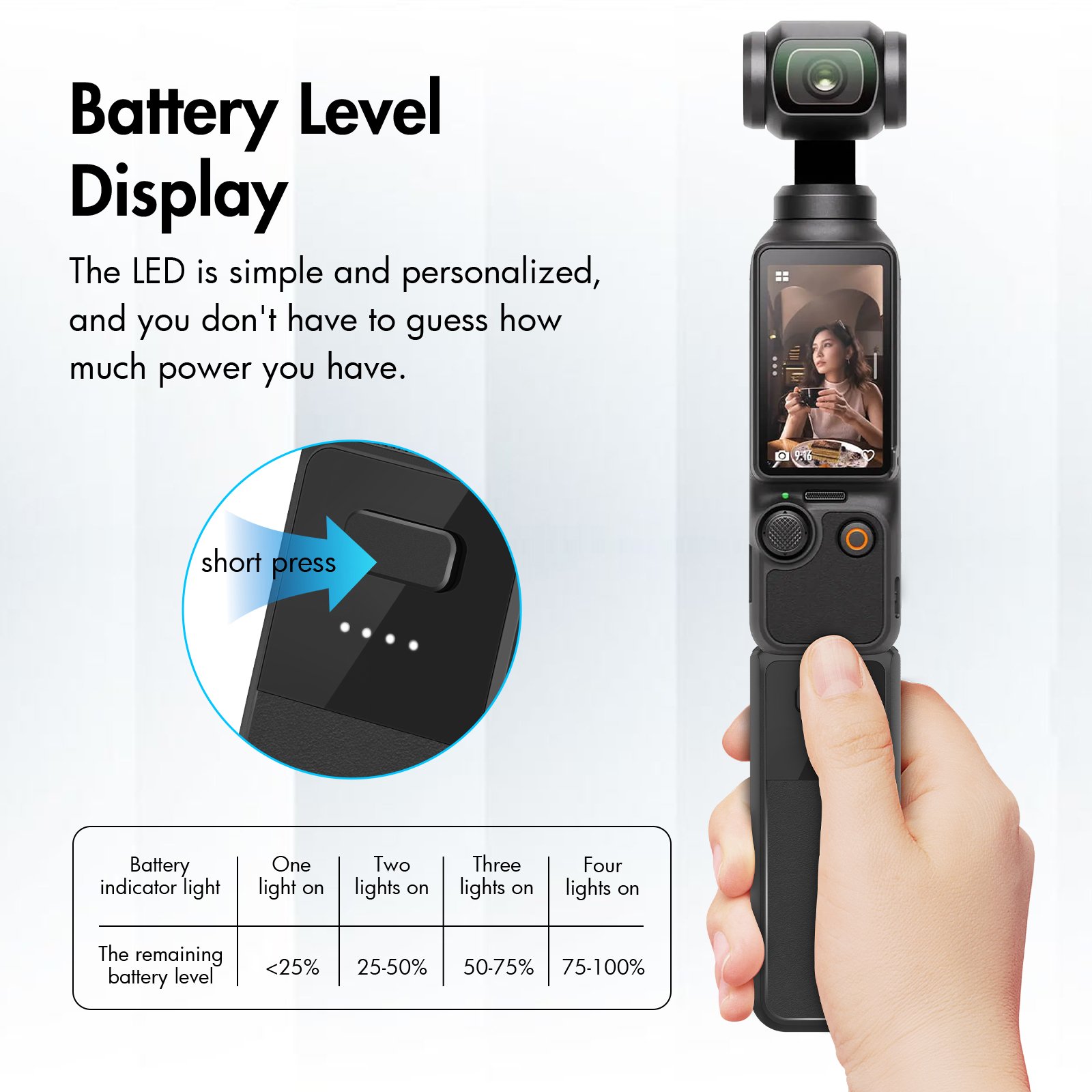 Compatible with DJI Osmo Pocket 3 Battery Handle, 2800mAh Portable Power Handle Ideal for DJI Osmo Pocket 3 Camera Accessories