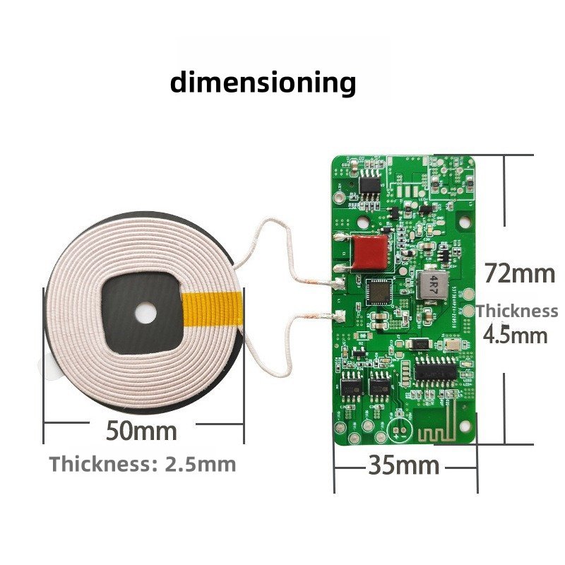 Smart bedside table BT audio touch light with usb output mobile phone wireless charging multi-in-one motherboard module