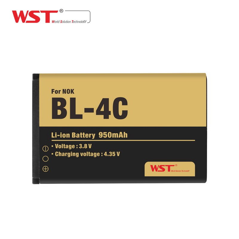 WST Replacement 950 mah lithium ion batteries Shenzhen mobile accessories for nokia battery BL-4C
