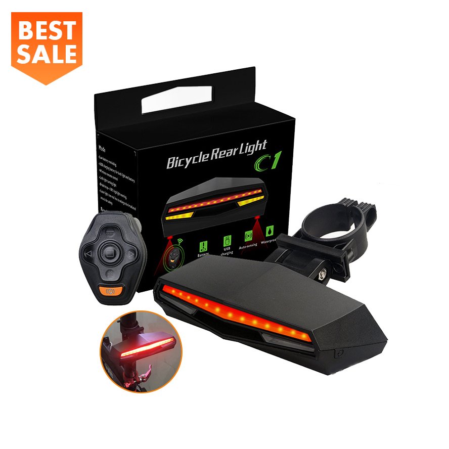 Omni Sharing Bicycle Remote Control Turn Left Tailright Accessories Bici Patineta Bluetooths Con Luz Smart Rear Bike Led Light