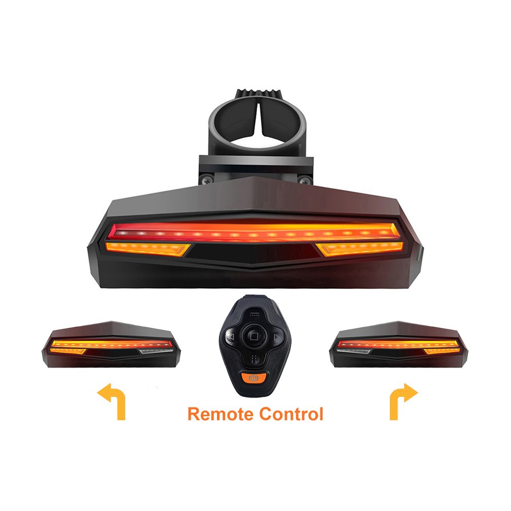Omni Sharing Bicycle Remote Control Turn Left Tailright Accessories Bici Patineta Bluetooths Con Luz Smart Rear Bike Led Light