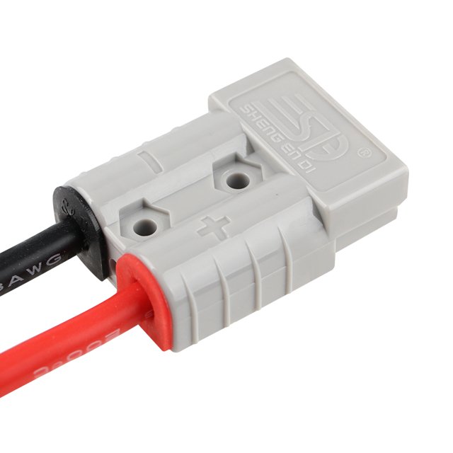 Factory Price Anderson-style Power connector 50A 600V Waterproof Sheath Black PVC Red Rubber Cover Cable Fix Plug For SG50