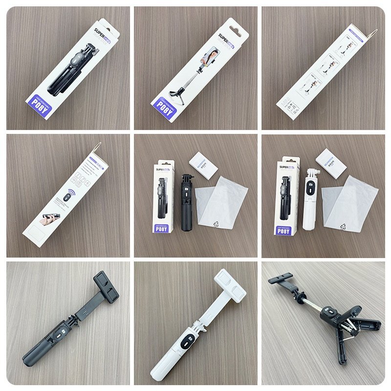 New P08YproV2 double light mini selfie stick tripod with Bluetooth mobile phone holder portable selfie stand