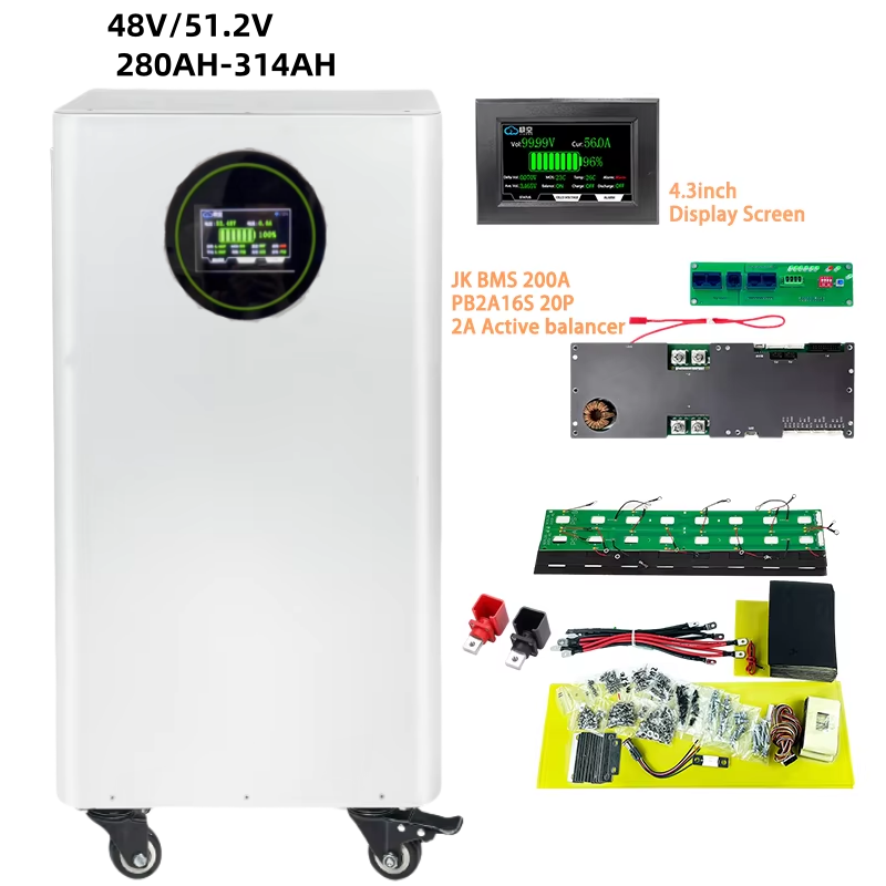 2024 DIY Battery Case Kit Apexium 48v 24V 280AH 304AH 314AH Storage Battery Accessories 8s 25.6v 16s 48v Metal DIY Battery Box