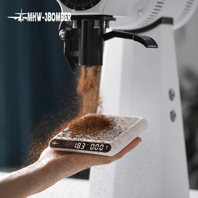 MHW-3BOMBER Smart Drip Espresso Coffee Scale with Auto Timer USB Charging Kitchen Electronic Scale Cafe Home Barista Accessories