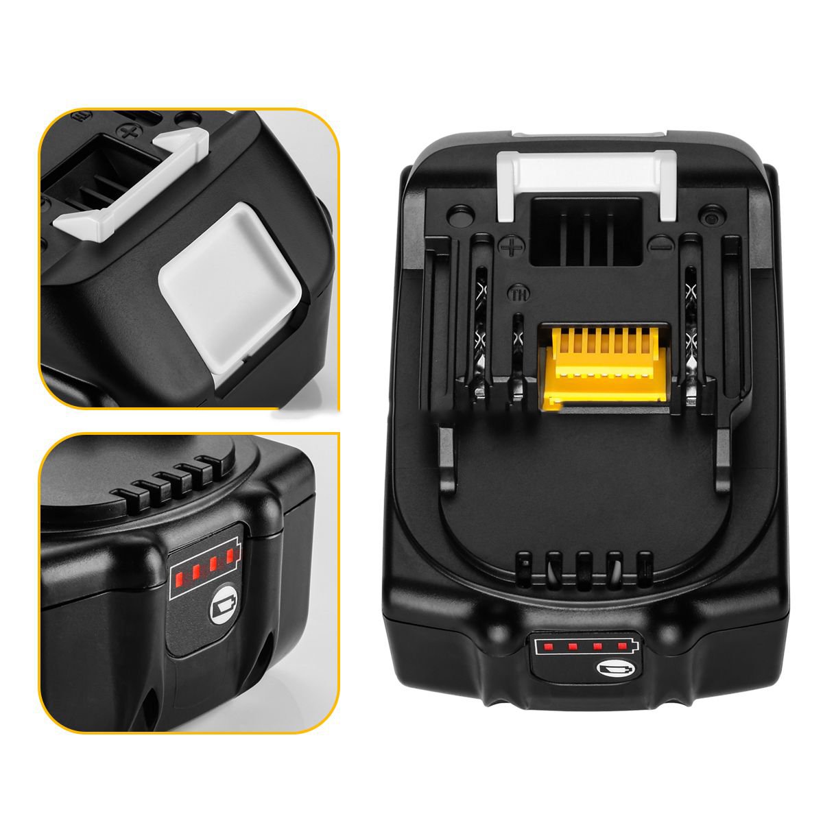 AERDU 18V/21V 3.0Ah 4.0Ah 5.0Ah 6.0Ah replacement batteries for makita 18V power tool battery 6.0Ah BL1860 BL1830 BL1850 battery