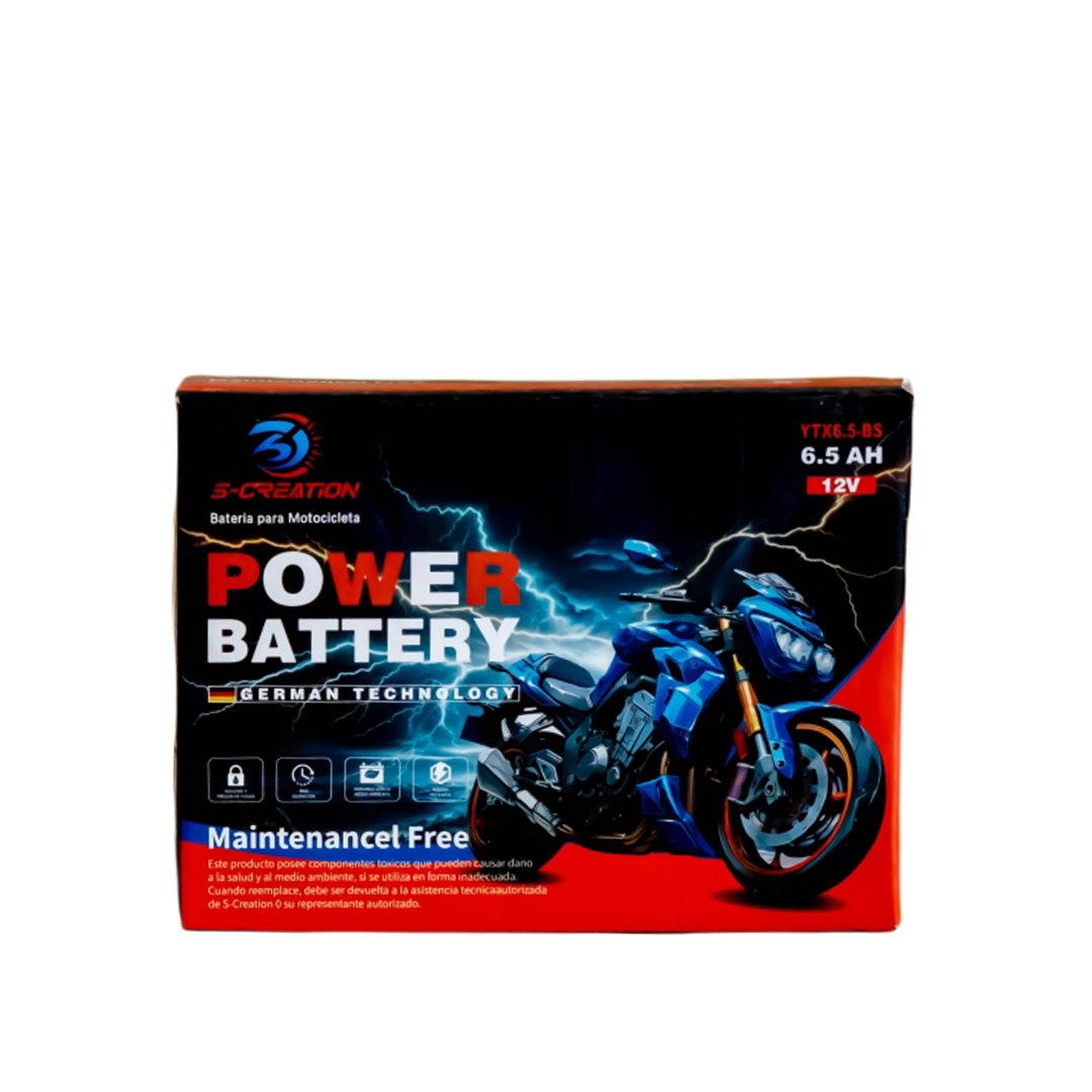 YTX6.5-BS 12V6.5ah Maintenance-free long life lead-acid battery Motorcycle Battery prices