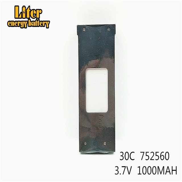 Original XS809HW XS809W RC Quadcopter Spare Parts Accessories 3.7V 1000mAh 752560 Lipo Battery Rechargeable for RC Drones