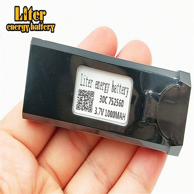 Original XS809HW XS809W RC Quadcopter Spare Parts Accessories 3.7V 1000mAh 752560 Lipo Battery Rechargeable for RC Drones