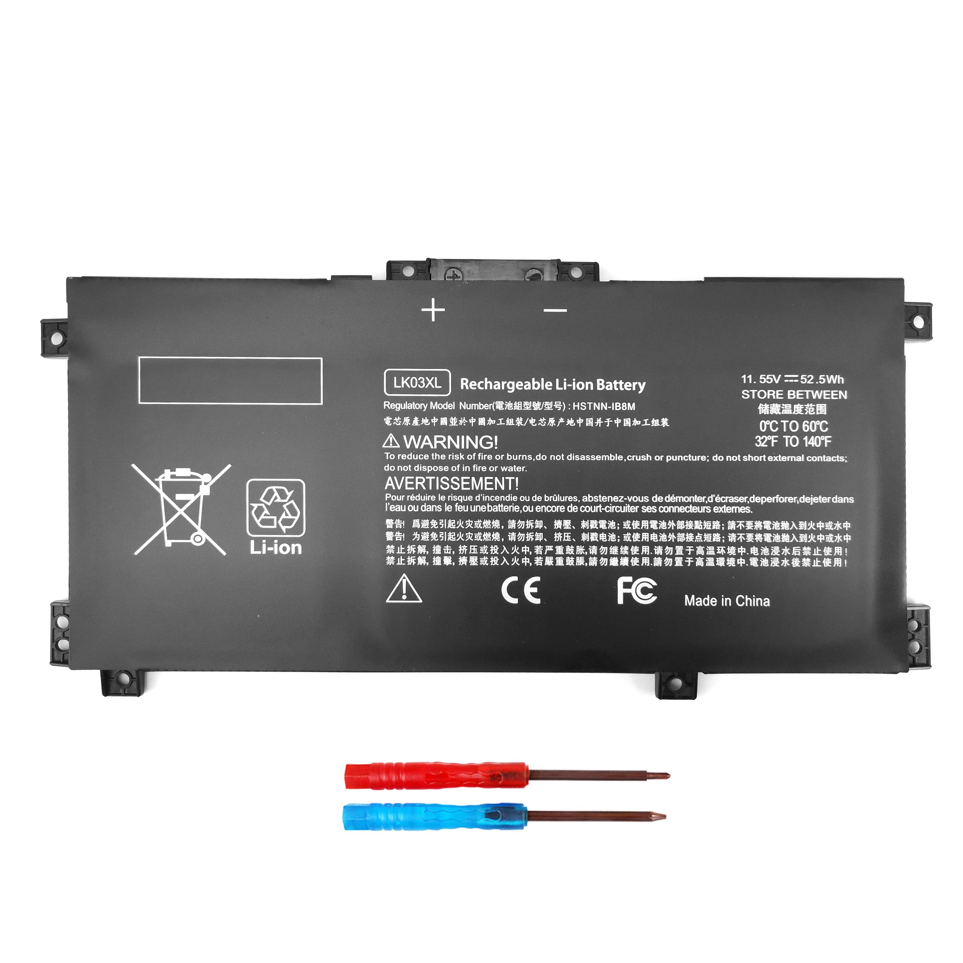 Factory direct sales of high-capacity With technical support LK03XL 52.5WH for HP Laptop Battery
