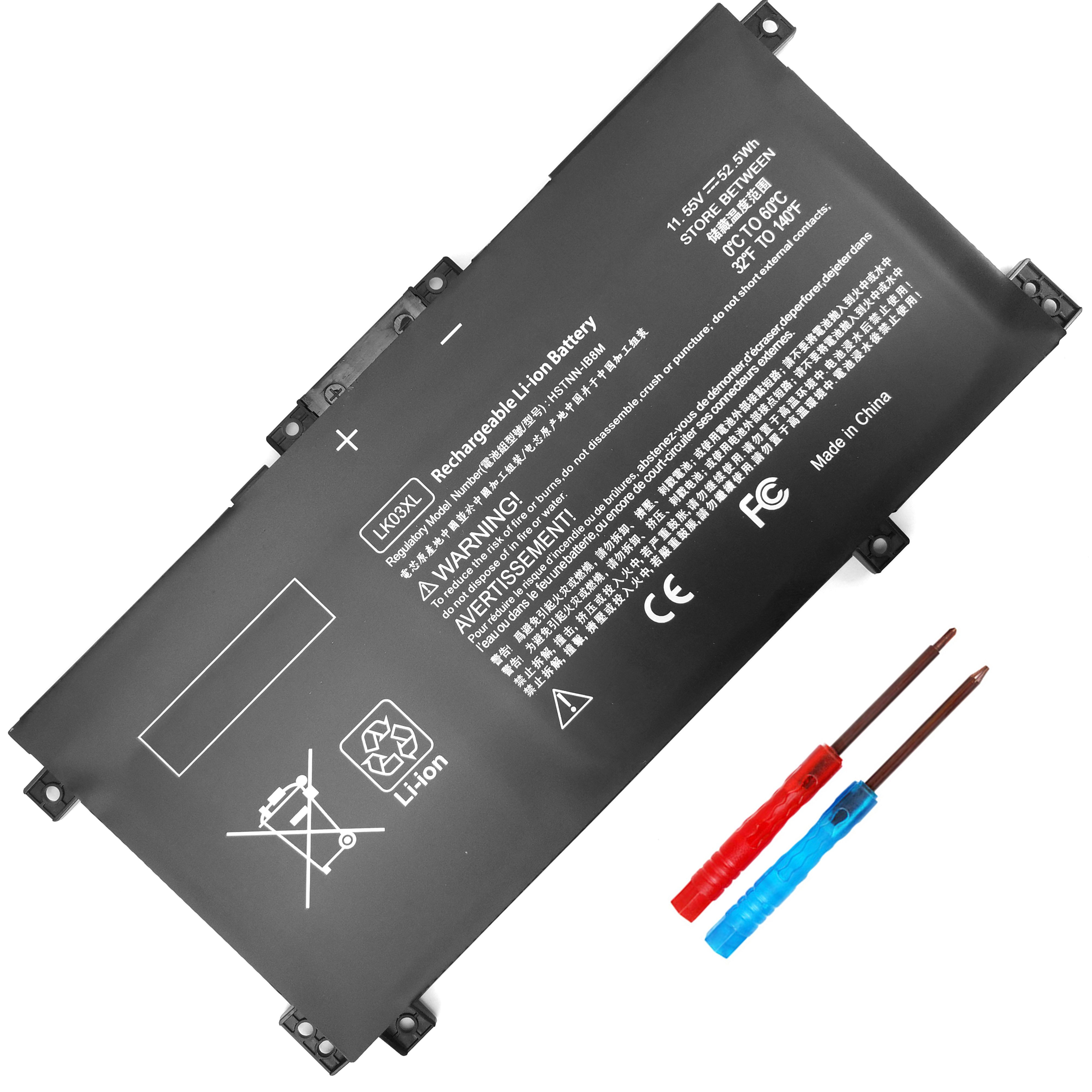 Factory direct sales of high-capacity With technical support LK03XL 52.5WH for HP Laptop Battery