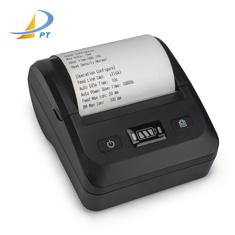 Receipt Thermal Printer High Quality Pos 80mm Portable Printer for Mobile Phone Black Mini Portable Thermal Printer
