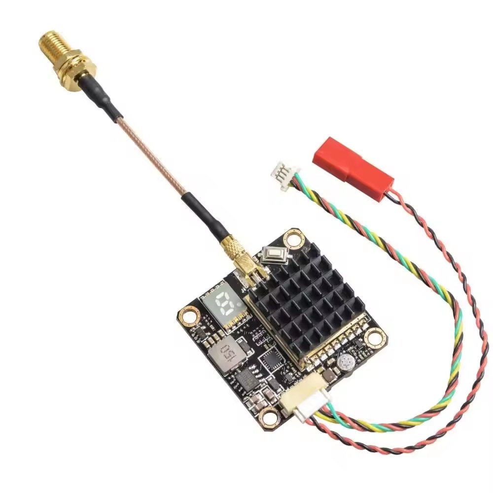 AKK FX2 Dominator VTX 5.8G 2W Audio Switchable OSD Configuration 5V Output FPV Drone VTX with MIC for Camera RC 8g Weight
