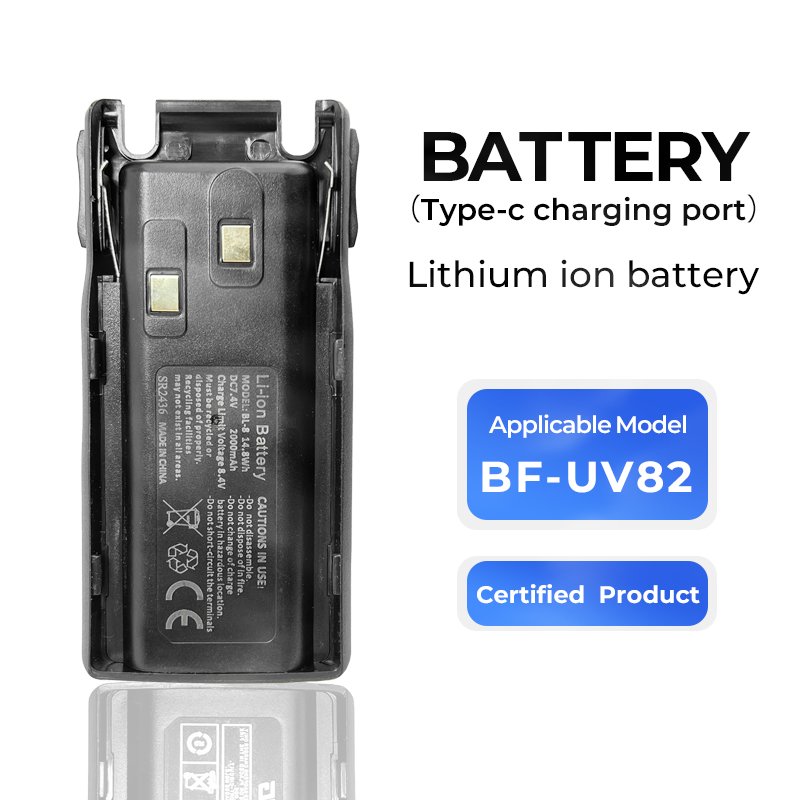 Original Baofeng Uv82 Battery Waterproof Walkie Talkie UV82 Spare Battery For Baofeng Uv82 in stock