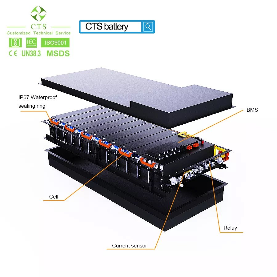 CTS 300V 350V 400V 614V 50kWh 100kwh 200kwh battery Pack Ev Car Lifepo4 Electric Car battery Pack For OEM And ODM
