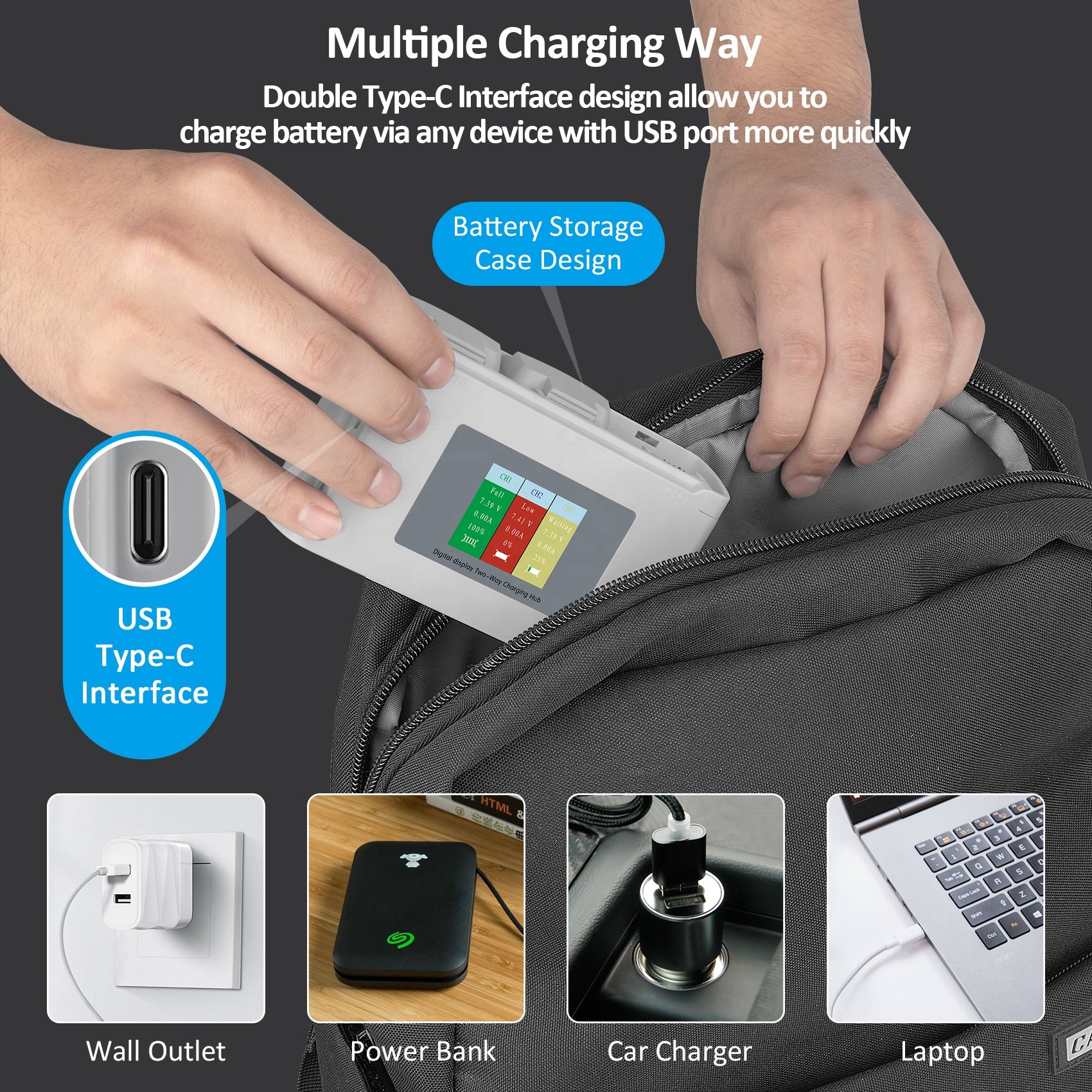 2400mah For mini 2 drone Battery Intelligent Butler Flight Accessories For Mini 2 / Mini SE UAV Batteries Charger