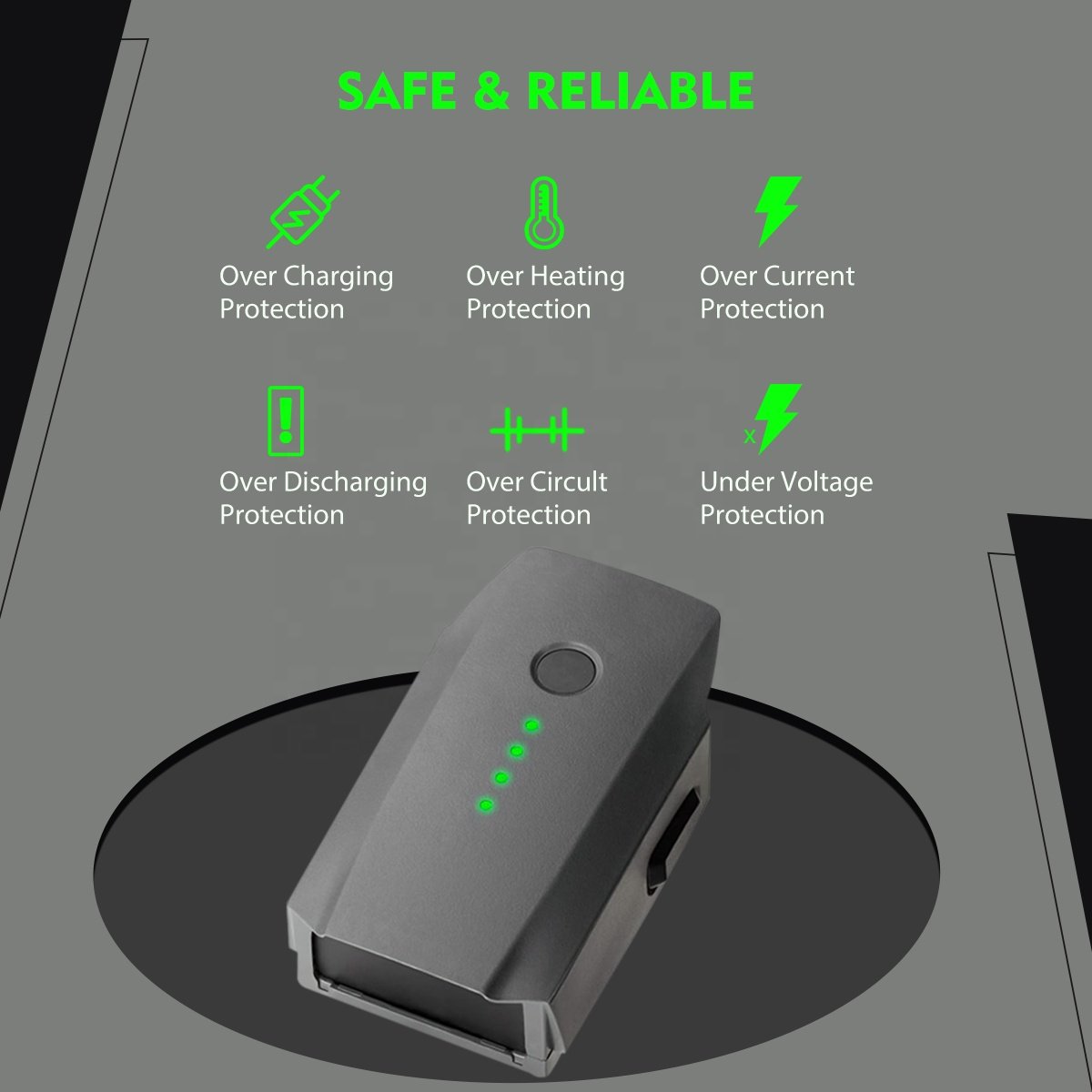 3830mAh 11.4V Intelligent Drone Flight Batterie Mavic Pro Replacement Li-Po Battery for DJI Mavic Pro Accessories