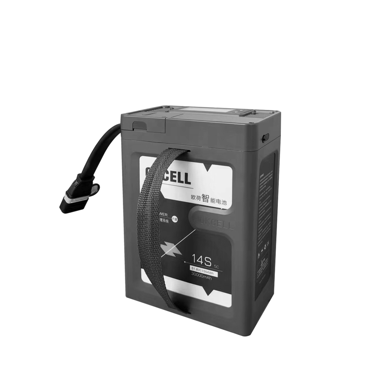 Okcell New Solid State Long Cycle Life Smart Lipo Battery 14S 30000mAh 30Ah 51.8V For Sprayer Agriculture Industry Drone