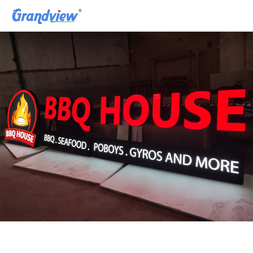 High Quality LED Signage Building Signs Led Channel Letters Shop Logo Acrylic Sign