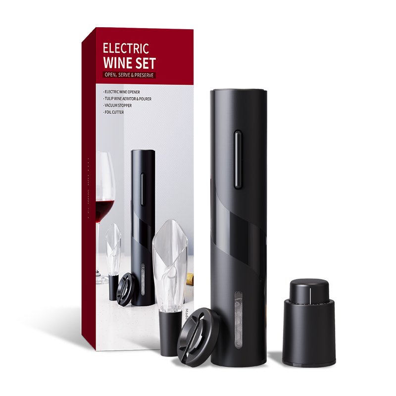 2024 Popular Trending Professional Automatic Electric Corkscrew Wine Bottle Opener Accessories Set