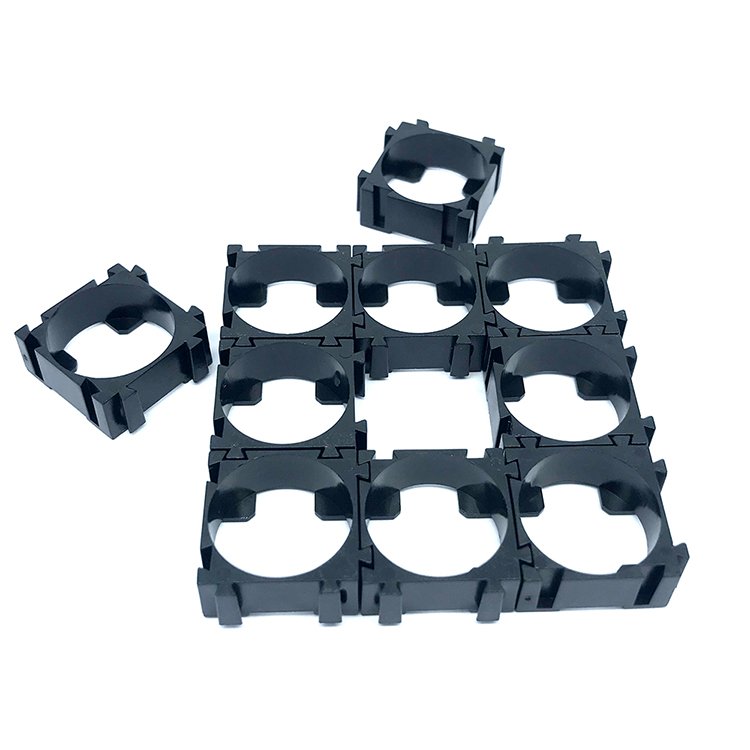 Spot lithium battery stand 1x1 specification ABC+PC material battery pack accessories 18650 battery holder
