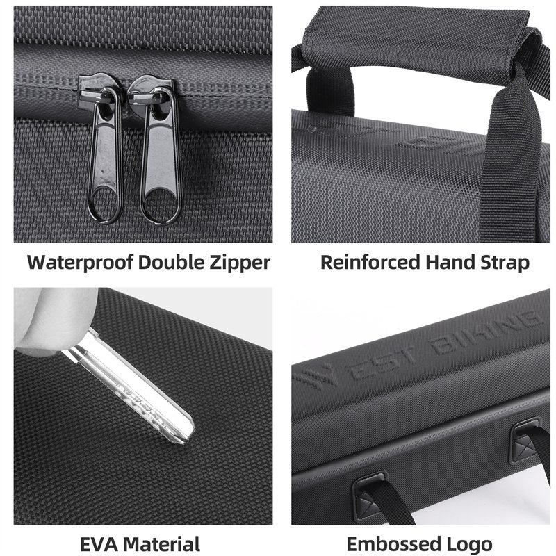 WEST BIKING E-Bike Waterproof Battery Storage Bag Large Capacity Travel Suitcase Electric Bicycle Battery Case Ebike Accessories