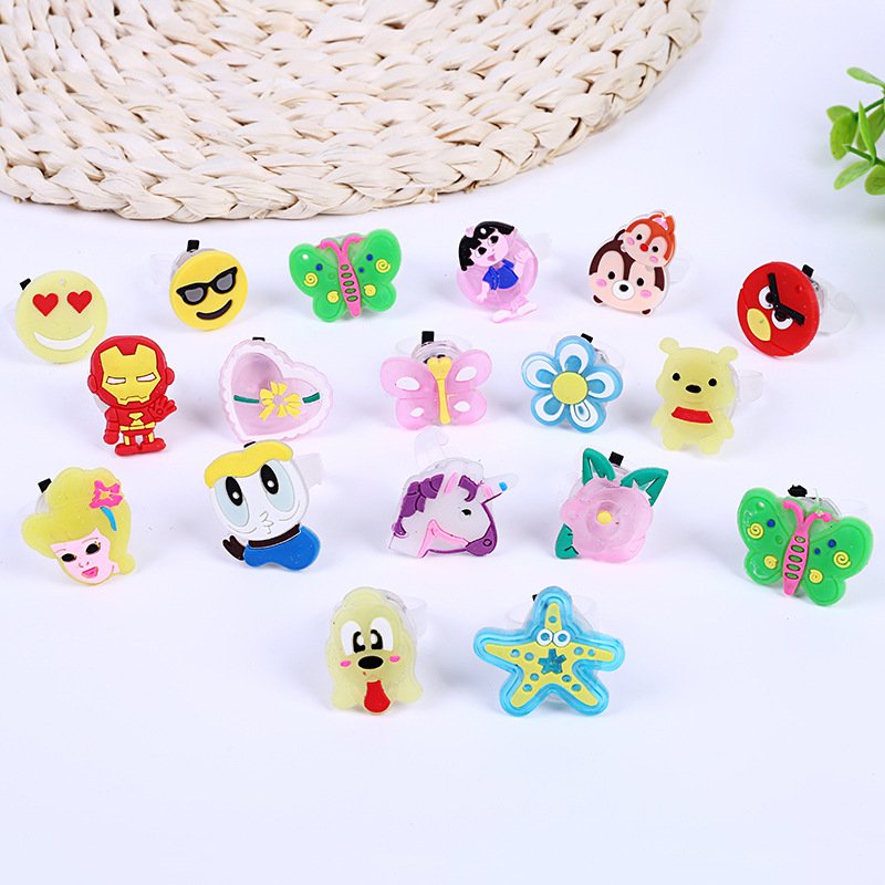 Hot Selling New Creative Luminous Rings Children's Toys Flash Gifts LED Cartoon Lights Glow Cosplay Party Led Accessories