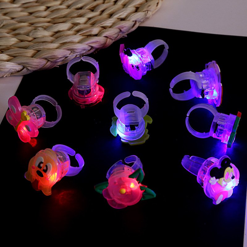 Hot Selling New Creative Luminous Rings Children's Toys Flash Gifts LED Cartoon Lights Glow Cosplay Party Led Accessories